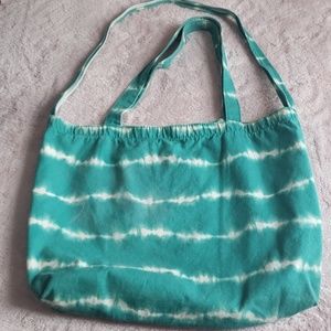 Teal Tie-Dyed AEO Tote